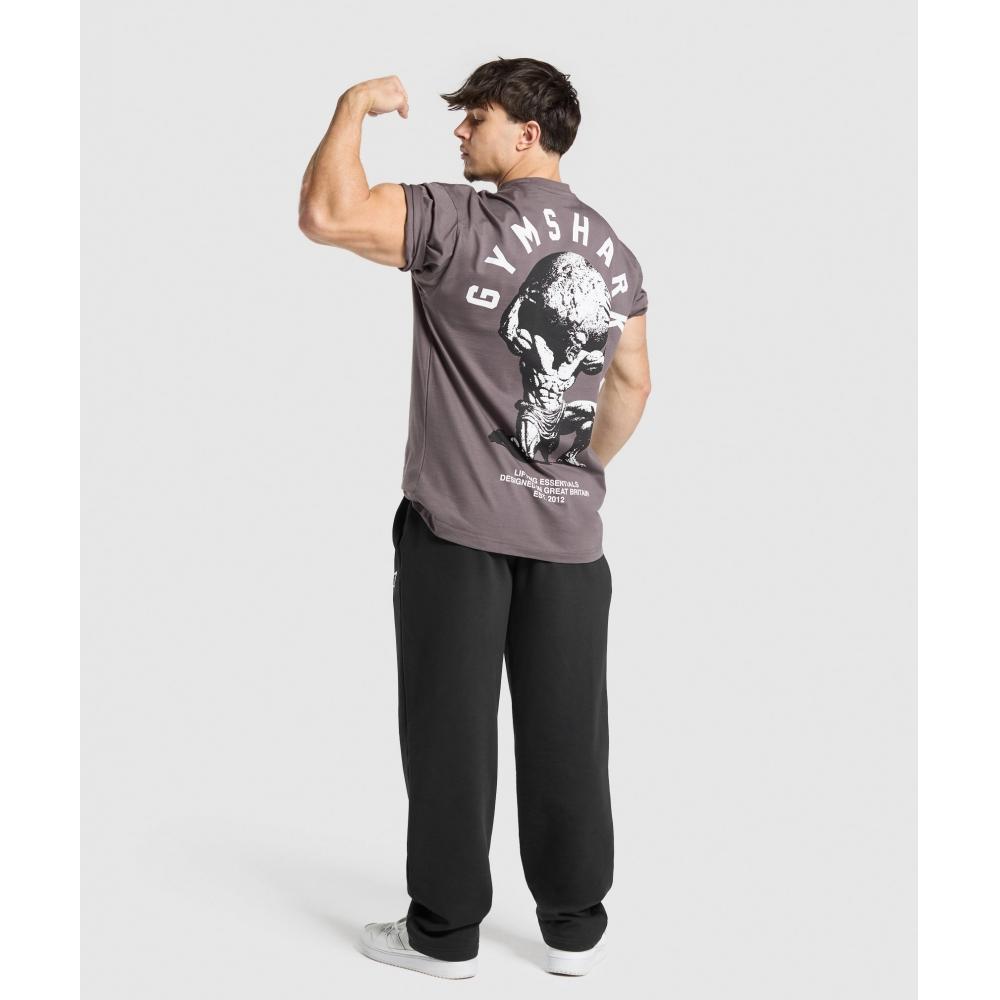 Gymshark ATlas T shirT Brushed Purple A2b7u Pbzp