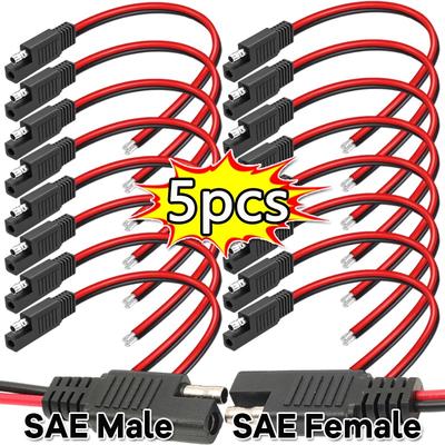 Automotive Extension Cable Solar Panel Cable Wire SAE Connector Extension Cable SAE Quick Connector Disconnect Plug SAE Power