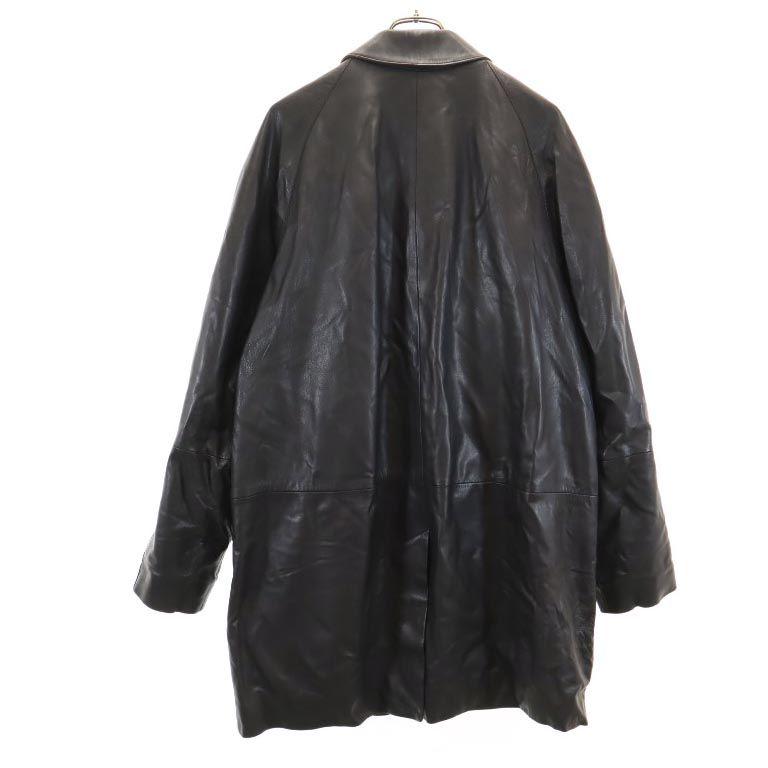 BURBERRY Leather coat Black series Men's Used