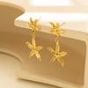 Fashion Starfish Drop Earrings for Women Girls Star Shaped Dangle Statement Earrings Summers Holiday Beach Jewelry Gift