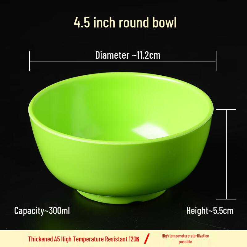 

Melamine Round Anti-Drop Serving Bowl