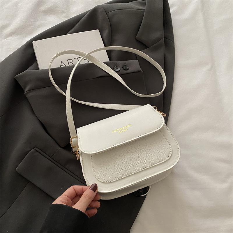 

Сумка Niche Design 2025, летняя новая модная женская сумка, сумка-седло в стиле Гонконга в стиле ретро, универсальная маленькая квадратная сумка белый