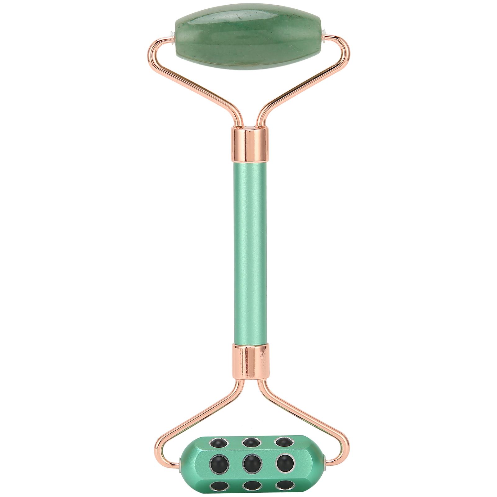 

Германиевый роликовый массажер для лица ручной портативный роликовый массажер для похудения лица зеленый