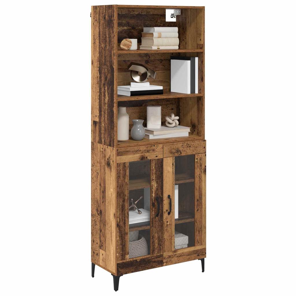 Highboard Reclaimed Wood 69.5 x 34 x 180 cm Particleboard