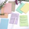 4x6 Inch Lined Sticky Notes, 8 Pack, Light Colors, Premium Self-Adhesive Notepads, Large Sticky Pads for Office, School & Home Use, Easy to Use,
