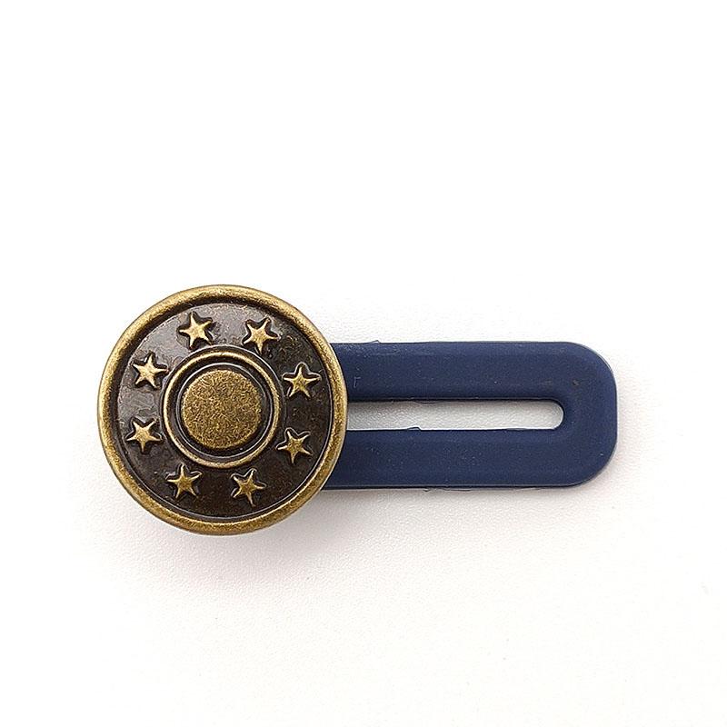 5PCS Metal Button Extender For Pants Jeans Free Sewing Adjustable Retractable Waist Extenders Button Waistband Expander