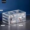 Transparent Desktop Storage Box for Cosmetics, Lipsticks, and Jewelry