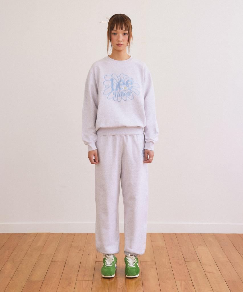 FALLETT [Fallett X Lee] Sun Flower Jogger Pants Navy