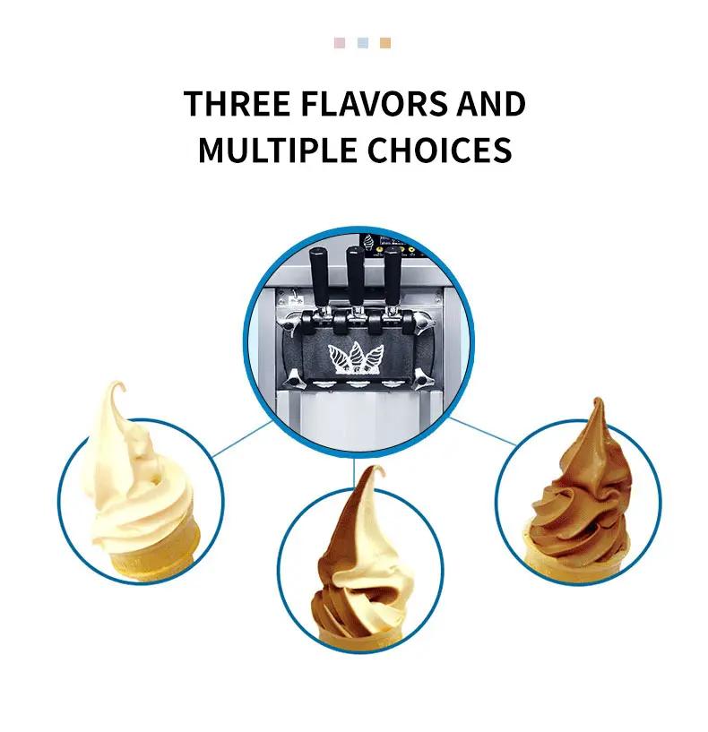 Gewerbliche Weiche Edelstahl Eismaschine Frozen Yogurt Maschine ZM-A126 Tisch Eismaschine