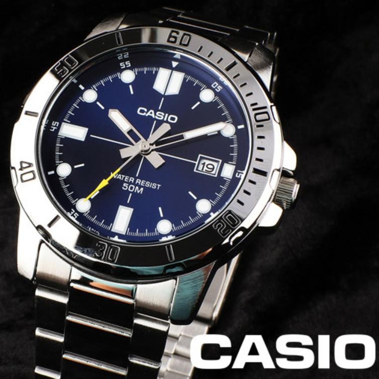 Casio Men's Metal Watch 2Colors, (MTP-VD01D-1E/MTP-VD01D-2B)