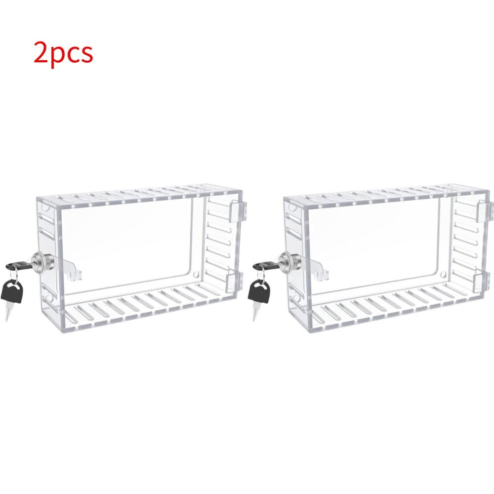 Universal Thermostat Lock Box With Key Clear Large Thermostat Cover For Thermostat On Wall Thermostat Guard Protector