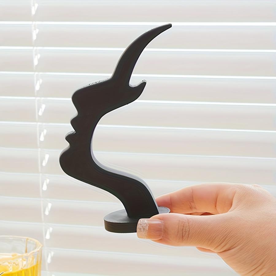 Abstract Face Design Eyeglass Holder Fashion Glasses Storage Rack 3D Printed Artistic Decor for Home Office