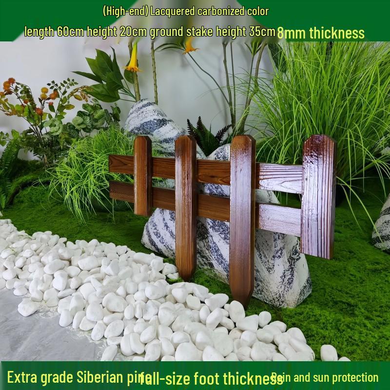 Outdoor Garden Decorative Wooden Picket Fence for Yard and Flower Beds