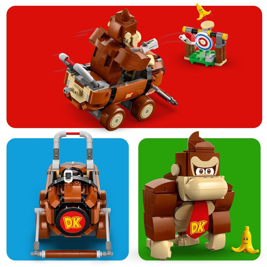 LEGO Super Mario Mario Kart™ – Donkey Kong and DK Jumbo Toy - Birthday Present - Building Blocks - Boys, Girls, Children Ages 8, 9, 10 - Elementary Sc