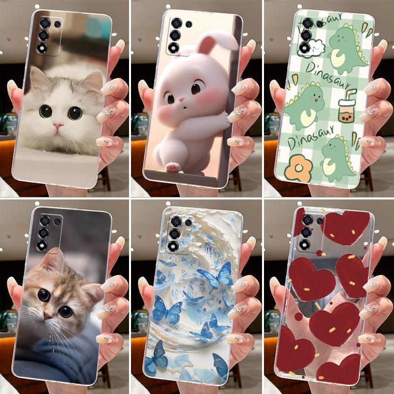 For Realme Q3S Q3T Case Clear Silicone Jelly Soft TPU Back Cover For Realme 9 5G Speed (SE) Cute Rabbit Cat Dinasaur Phone Cases