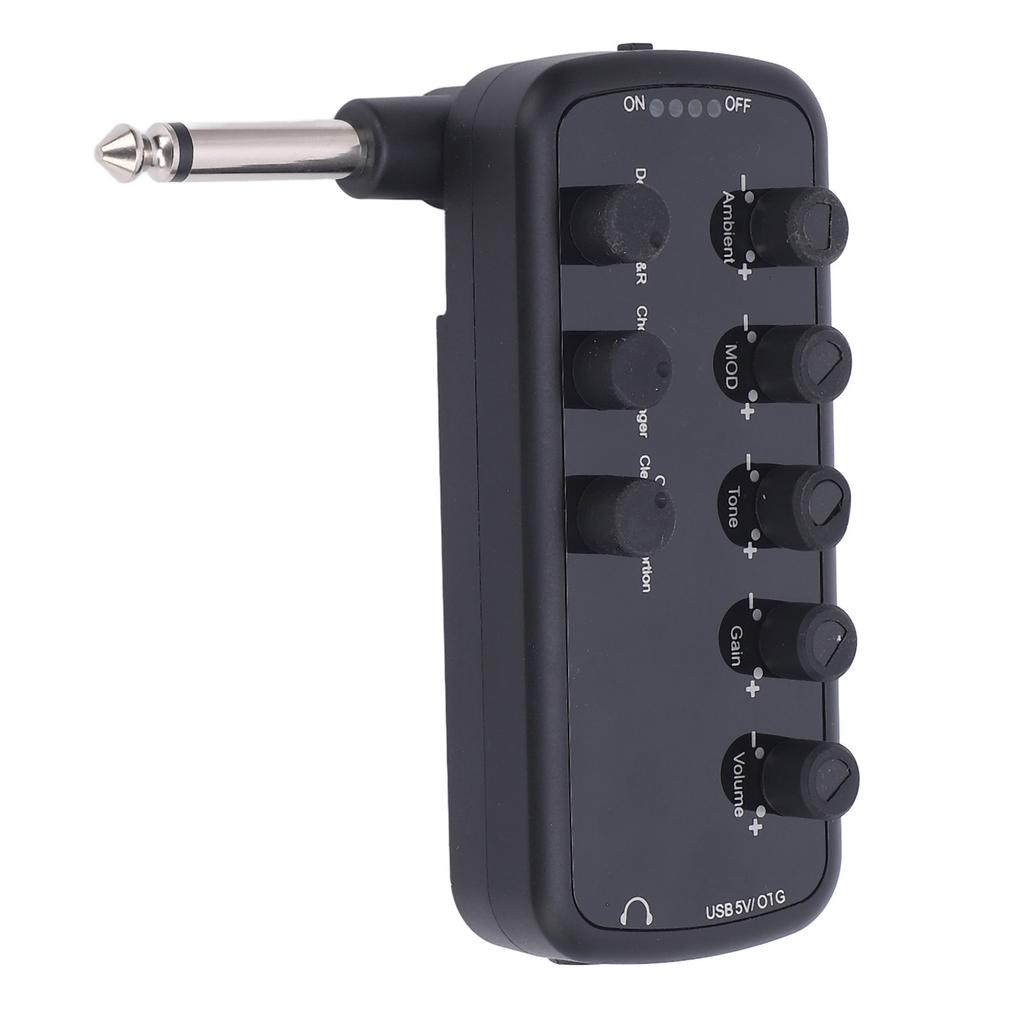Electric Guitar Headphone Amplifier Acoustic Overload Distortion Timbre Delay Reverb Effect Chorus Tremolo USB