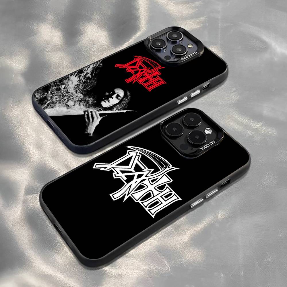 M-Metal B-Band D-Death Phone Case For iPhone 17,16,15,14,13,12,11 Plus,Pro Max,XS,Colorful Silver Phone Case Funda Cover