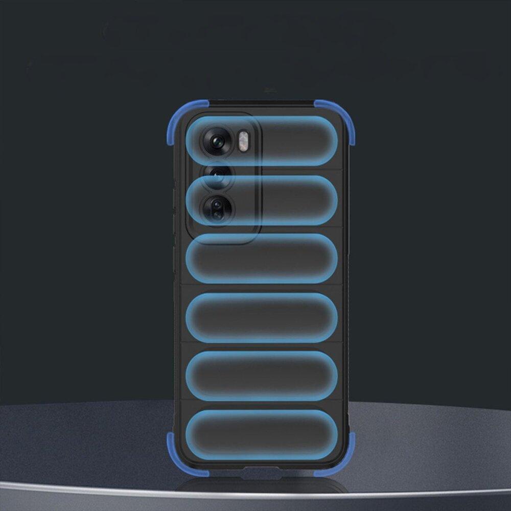 Shockproof Gaming Case + 3D Tempered Glass for Oppo Reno 12 Pro, Black/Black Frame