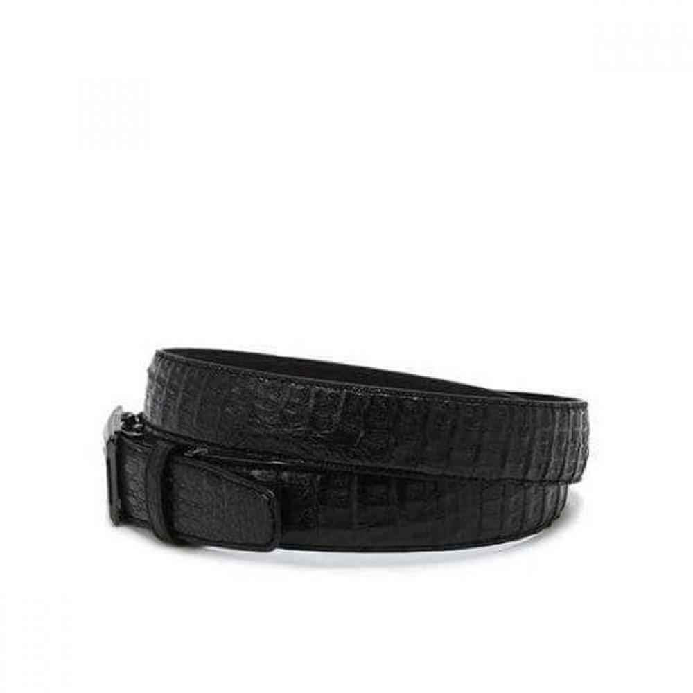 Daks Black Crocodile Leather Automatic Belt Dbbe5f760bk