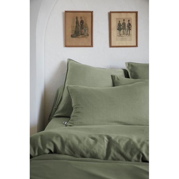 Pillowcase "Lysandre" All Sizes "Lyocell" The Butterfly Effect - Lysandre Thyme - Pillowcase 63 X 63 Cm