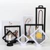 10PCS Jewelry Storage Box 3D Packaging Case Gemstone Floating Frame Membrane Ring Coin Display Case Necklace Display Holder