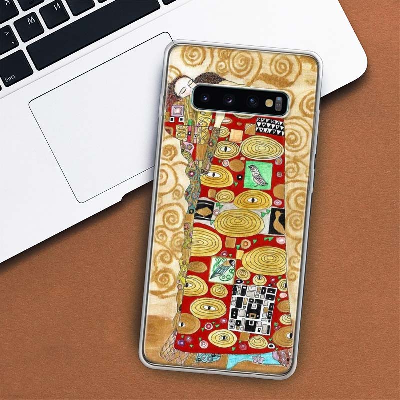 Kiss by Gustav Klimt Desig Phone Case For Samsung Galaxy S10 Plus S20 FE S21 S22 Ultra S10E S9 S8 + S6 S7 Edge Lite Shell Coque