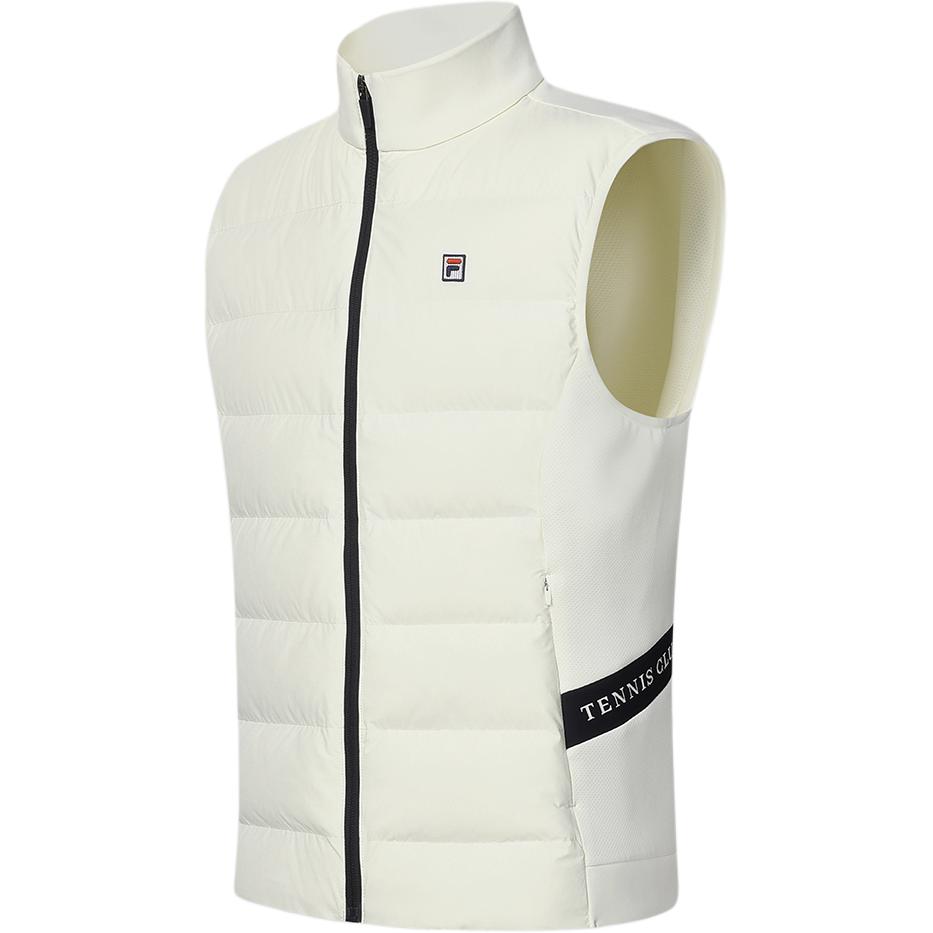 New FILA Down Vest Men's Ivory A11M413903F-IV