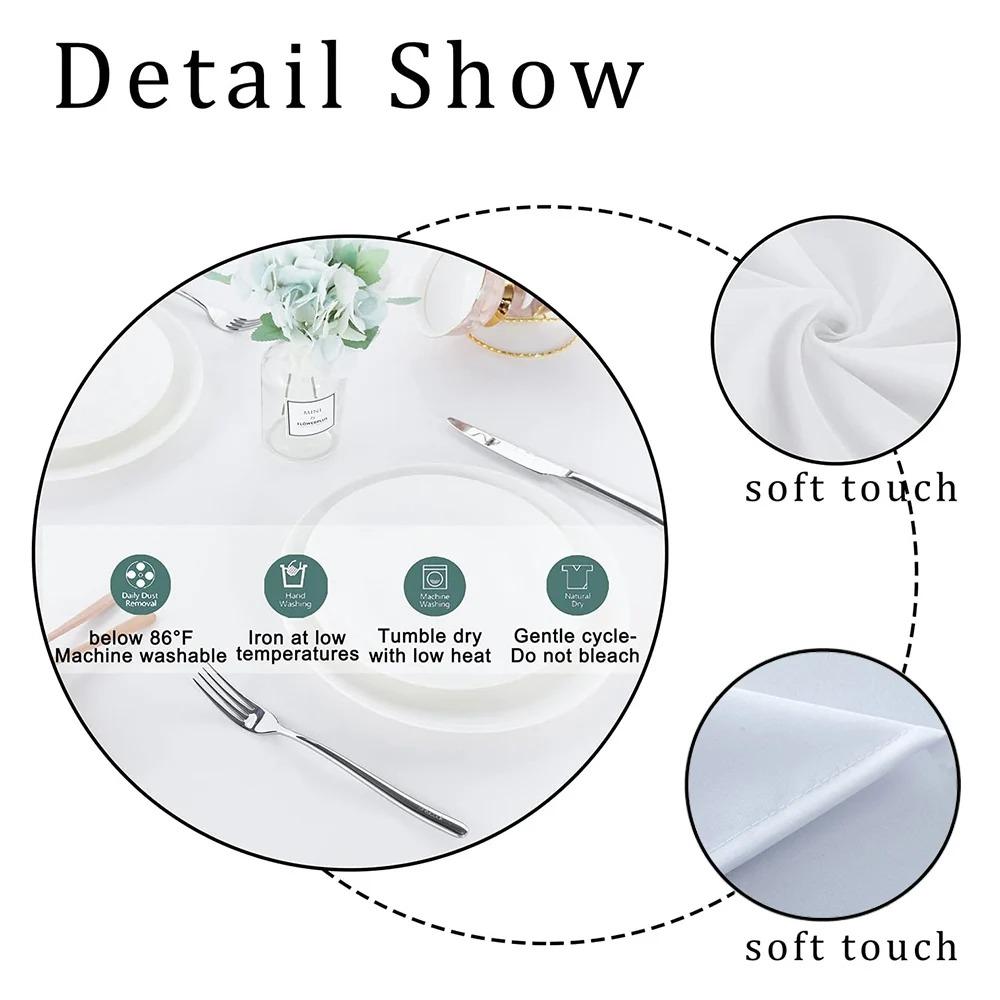 Christmas Pattern Design Table Cloth Party Decor Dining Room Home Kitchen Patios Waterproof Stain-Proof Table Cloth