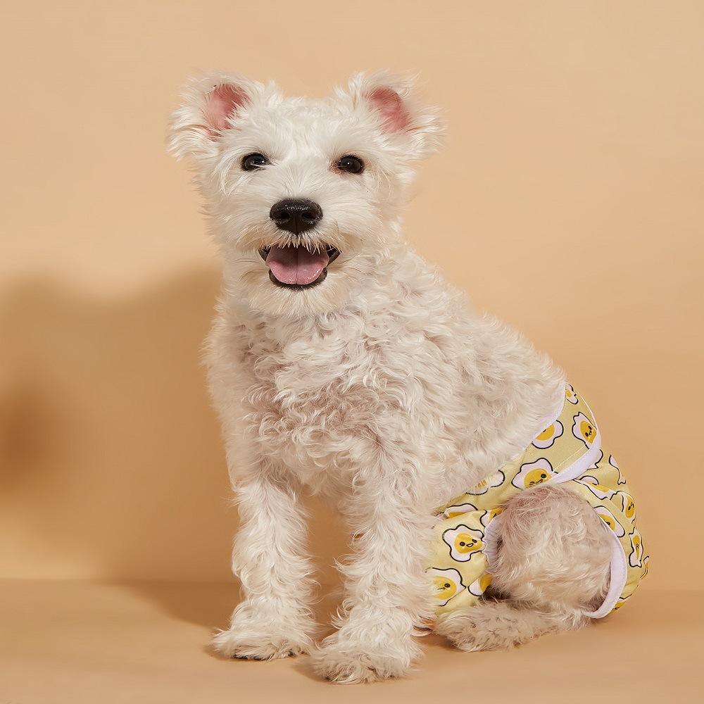 Animale de companie Scutec pentru câini Pantaloni fiziologici pentru animale de companie, lavabili, pentru femeie, scutece de bumbac pentru animale de companie Scutece, chiloți scurti sanitari pentru câini, scutece