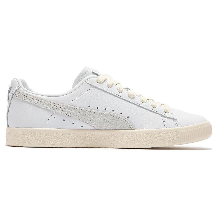 Puma Clyde Base Unisex Sneakers White Frosted-Ivory Team-Gold 390091-01