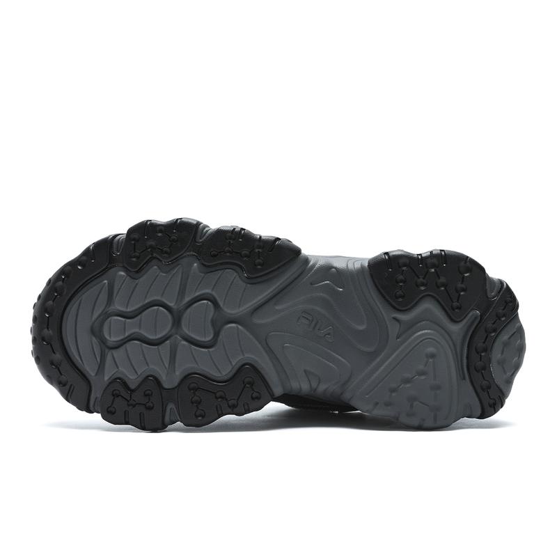 New FILA FLUID 5 Abrasion Resistant Low top Running Shoes Women's Black Gray F12W442115FBV