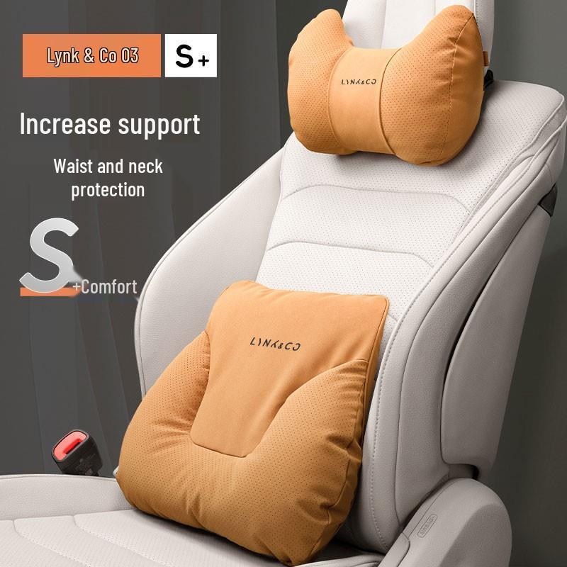 Lynk & Co 03 U-Shaped Neck Pillow & Lumbar Support Cushion for Car Seat Headrest