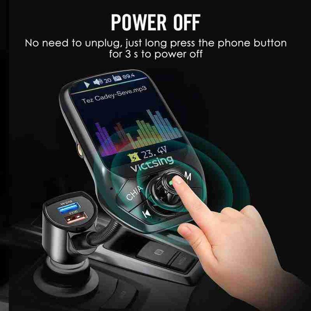 Bluetooth Car FM Transmitter MP3 Player Hands Free Radio USB Charger Adapter Kit Z1U4