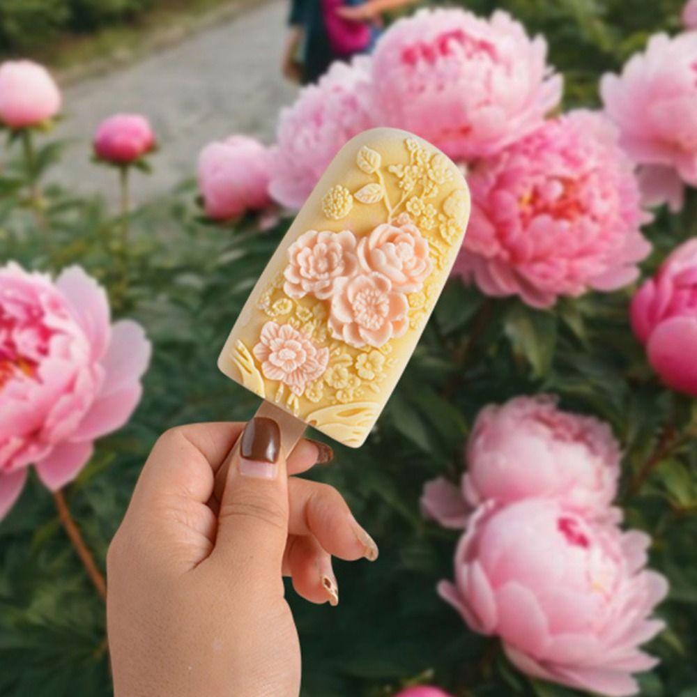 Silicone Popsicle Silicone Mold Soft Popsicle Ice Tray Ice Cube Mold  For Ice Cream Pudding Jelly