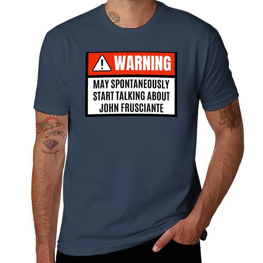 May Spontaneously Start Talking About John Frusciante John Frusciante Lover Tshirt Basic Casual Wear Short Sleeve Top