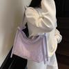 Underarm Bag 2025 New Fashion High-end Bow Nylon Cloth Bag Candy Color Thai Letter Single Shoulder Armpit Bag Handbag