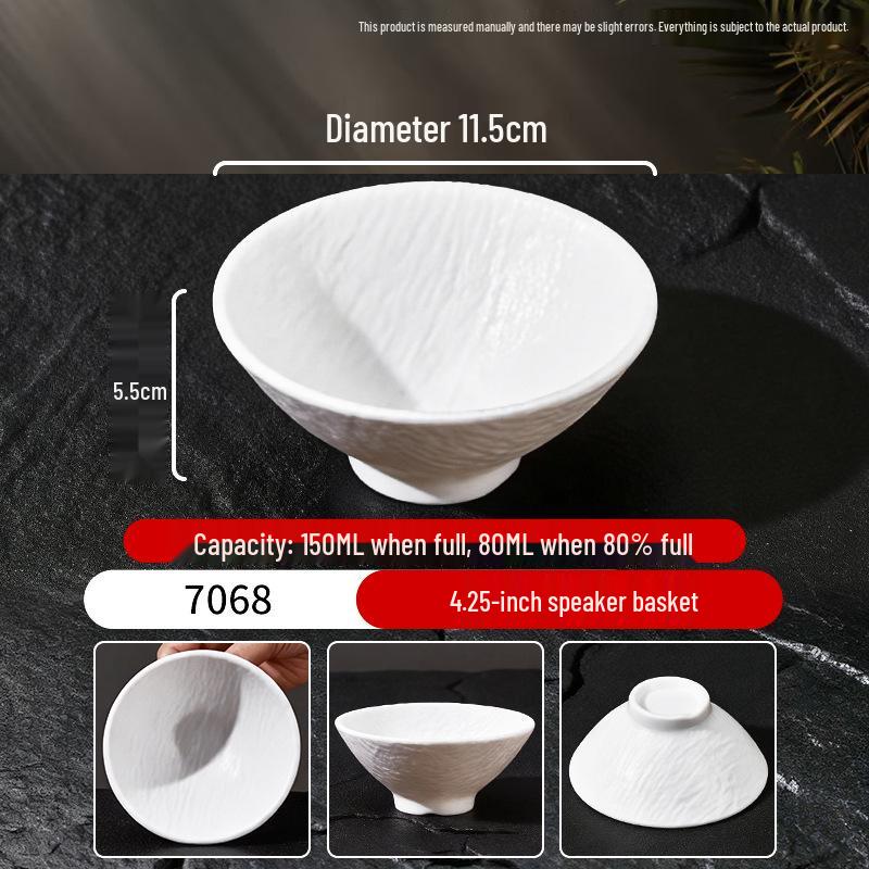 Durable Melamine Bowl Set: Small Hot Pot, Seasoning, Dipping Sauce, Rice Bowl, Water Cup Separator for Restaurants