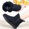 Winter Snow Boots Women's Non-slip Soft Sole Comfortable and Fashionable Versatile Velvet Thickened High-top Women's Shoes Platform Cotton Shoes