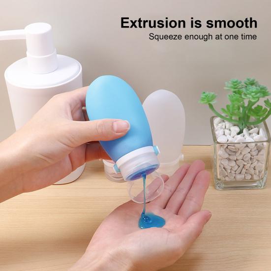 

30/60/90 мл Дозирующая бутылка с ремешком Косметический лосьон для ванны с защитой от нескольких утечек Шланг для отжима для поездки