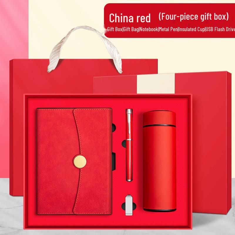 Custom Gift Set: Business A5 Notebook & Thermos Cup - Perfect for Teacher's Day, Mid-Autumn Festival, or Company Anniversaries.