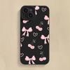 Cute Bow Cherry Silicone Soft Phone Case For Xiaomi Redmi Note 14 13 12 11 Pro Plus 5G 12S 11S Redmi 13C 14C 12 4G Cover