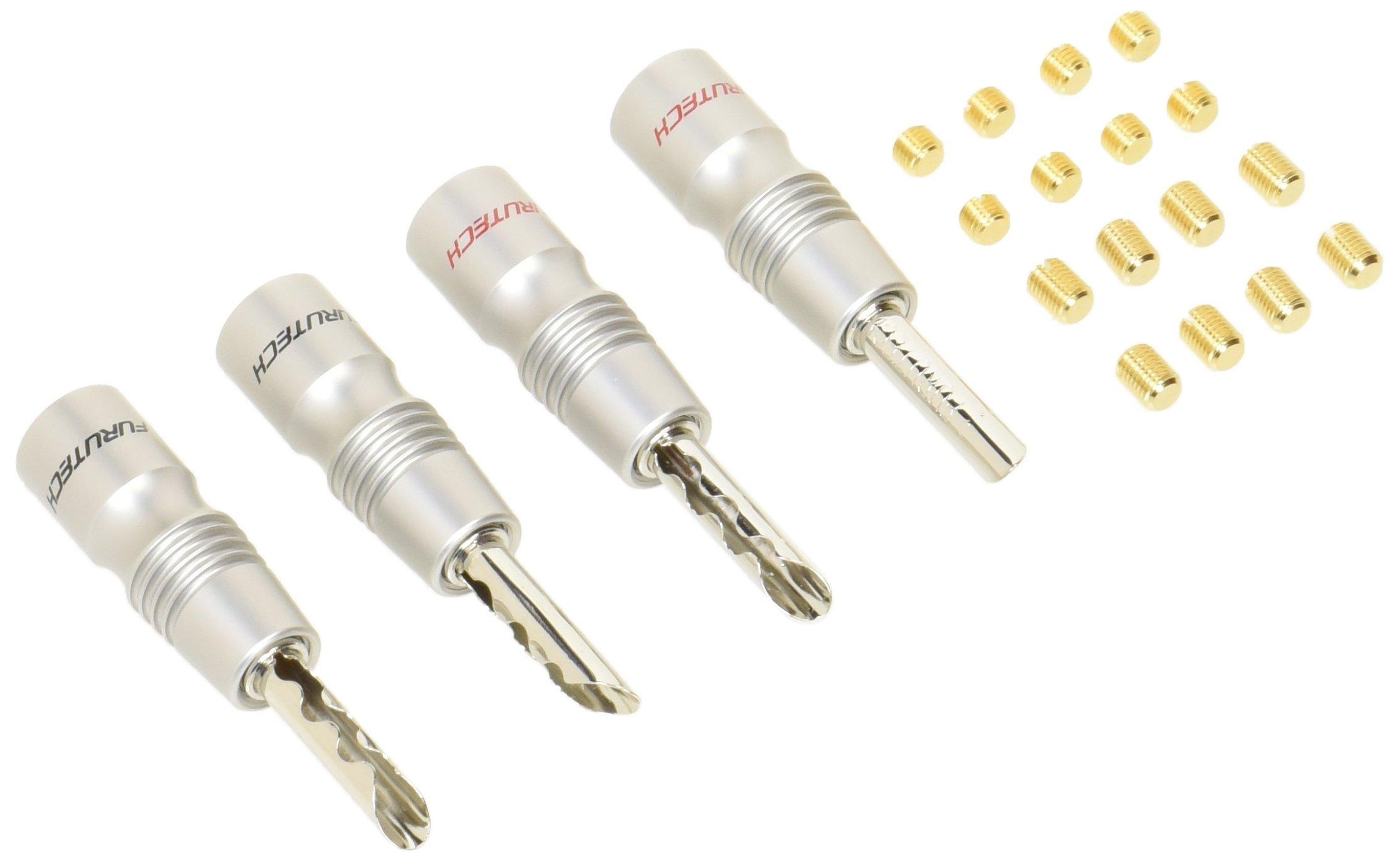 

FURUTECH ADL Audio Grade Banana Rhodium Set of Plugs, Plated, 4, FP200B-R