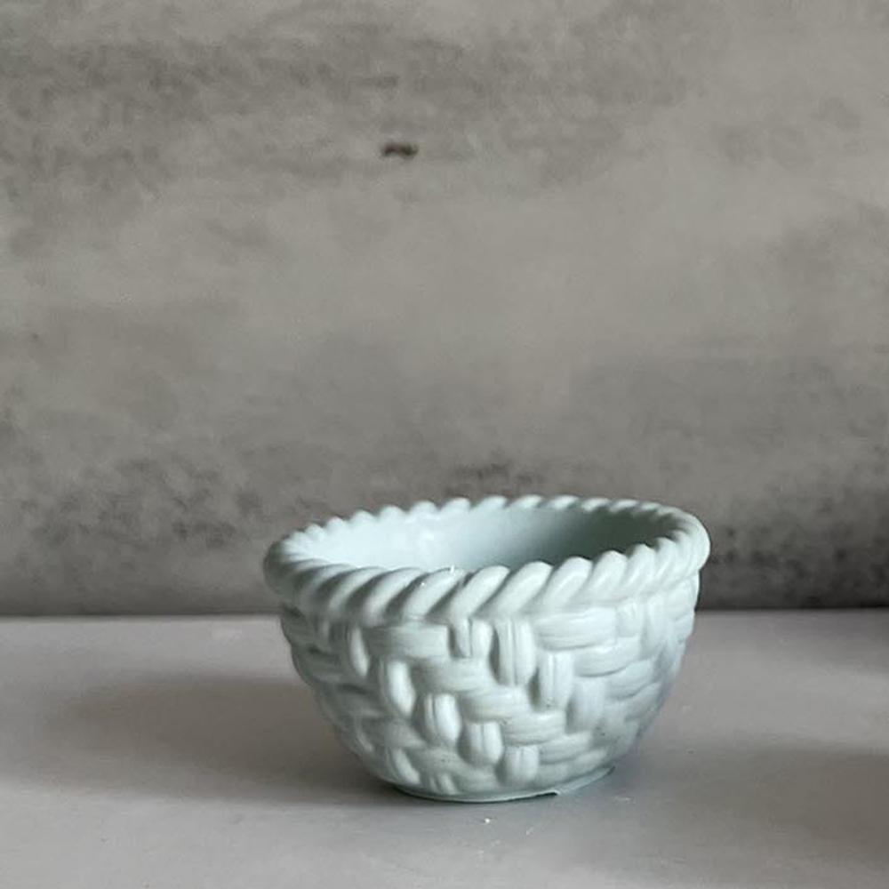 Geflochtener Korb Blumentopf Form DIY Beton Kerzenhalter Gefäß Silikonform Wellen Vase Stifthalter Gips Schale Ton Form