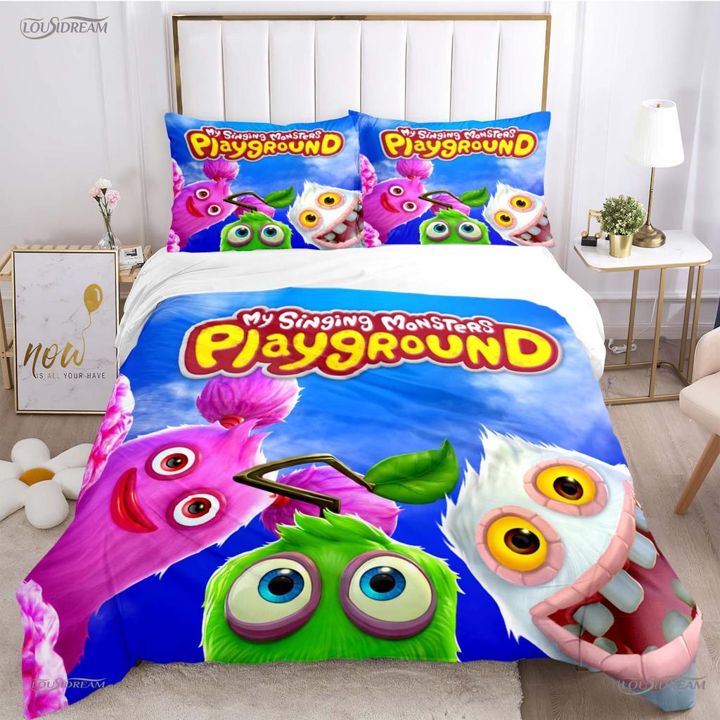 Comforter Funny My Singing Monster All Season Comforter Bedding Sets Soft And S Single/Double/Queen/King