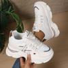 Fashion 2025 NEW Women's Shoes Spring Autumn Lined Top Sport Shoes Inner Heightening Rubber Sole Comfortable Casual Footwear