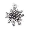 Simple Flower Charms Antique Alloy Pendants For Minimalist Floral Jewelry