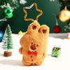 Authentic Plush Head-Tilt Christmas Keychain Decompression Doll - Small Pendant Ornament Gift