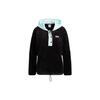 Originals Sherpa Hoodie Half-Zip Hooded Fleece Color-Block Sports American Sweatshirt Women Hoodies Black GU5792