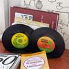Vinylové CD zarážky na knihy Kreativní stojánek na knihy Dekorace na stůl Rubbie Vintage Partition Knihovna Kancelářské doplňky