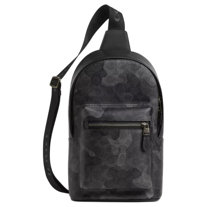 

Coach West 20 Iconic Camouflage Print Coated Canvas Chest Bag Small Men bags Gray CW312-QBGRM Basic Set (Bag+Dust Bag)